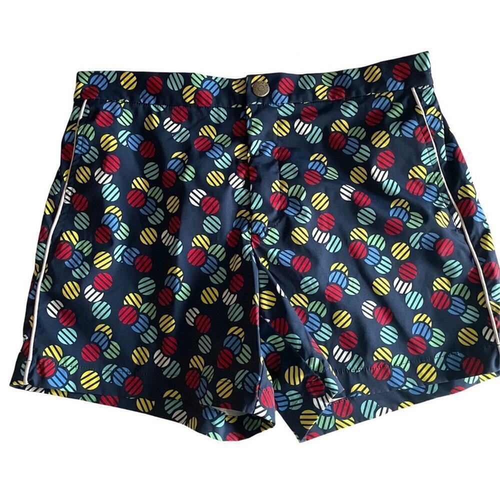 T.Christopher 5'' Swim Trunks Shorts Colorful Dots 30